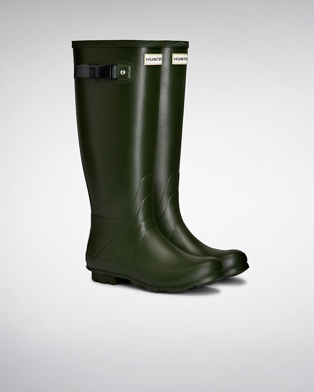 Botas De Altas Hunter Mujer Norris Field Neoprene Lined - Verde - Argentina 8697JVZFM